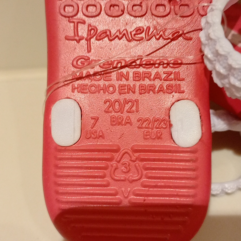 IPANEMA Ladybug Cute Pink White Baby Toddler Thongs Sandals NWT - Picture 10 of 10